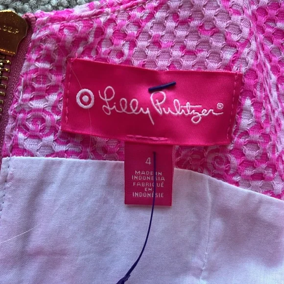 Lilly Pulitzer for Target‎ See Ya Later Pink Shift Dress Size 4 - Picture 8 of 12